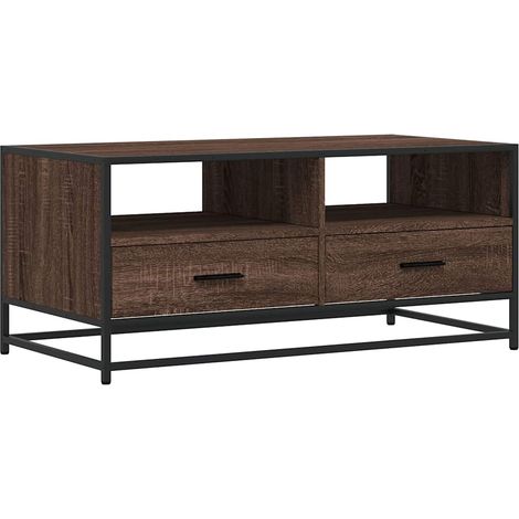 Maison Exclusive - Couchtisch Braun Eichen-Optik 100x50x45 cm Hol