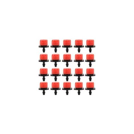 100 Stück Tropfbewässerungs-Tropfer, Sprinklerdüsen, Garten-Emitter, 360° verstellbare automatische Tropfbewässerung für Pflanzen, Gewächshäuser, Rasenflächen, Heimwerkerprojekte - Crezuo