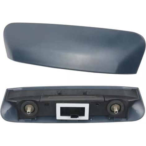 Maniglia del portellone posteriore con interruttore di apertura compatibile con Opel Corsa D, OEM: 13188288 176729, pulsante, manuale, grigio