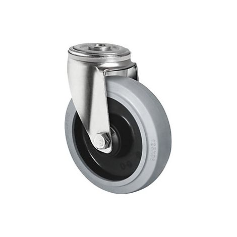 CASCOO Rückenlochlenkrolle ø 125 mm Serie R4E2 Kugellager