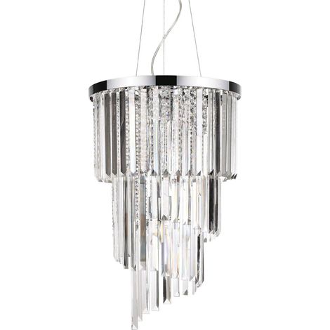 Ideal Lux Carlton - 8 Lichtdeckenanhänger Chrom, E14