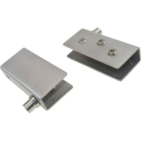 pinces pivotantes en acier inoxydable pour portes vitrées. charnières de porte d'armoire. L