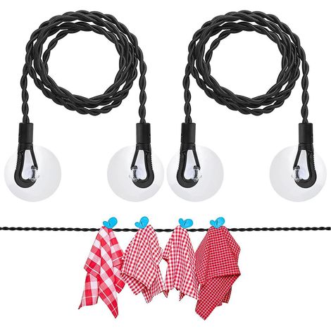 2 Pice Corde Linge Portable Pour Camping Randonne Voyages De Plage (1/5)