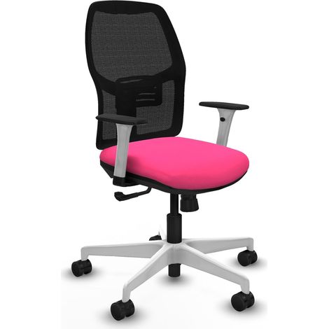 Sedia da ufficio piqueras y crespo Alfera ergonomica rosa similpelle (1/2)
