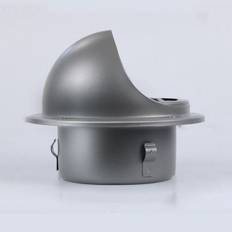 Chapeau de ventilation mural coupe-vent, finition soignée, installation facile, acier inoxydable 304, pour hottes aspirantes et ventilateurs d'extraction muraux, 150 mm / 5,9 pouces. (1/5)