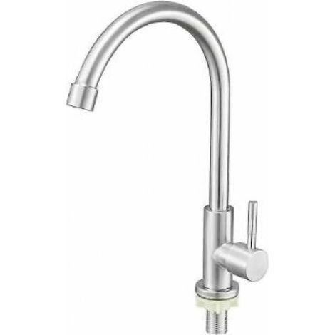 Stainless steel faucet Single cold water faucet Vertical bathroom faucet Kitchen water faucet -