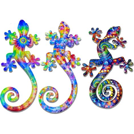 Signes Grimalt Figura De Lagarto Adorno Pared Adorno 3U Jardin Multicolor 1x24x40cm 37585