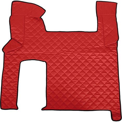Tappeto centrale in Skeentex - Rosso - compatibile per Man TGX (09/0712/16) automatico, 2 cassetti