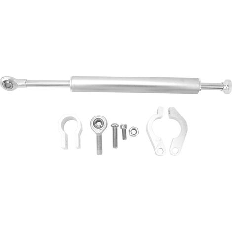Aluminium Motorcycle Directorate Shock Absorbing for Greater Safety in Uneven Road Conditions (SILVER). (1/5)