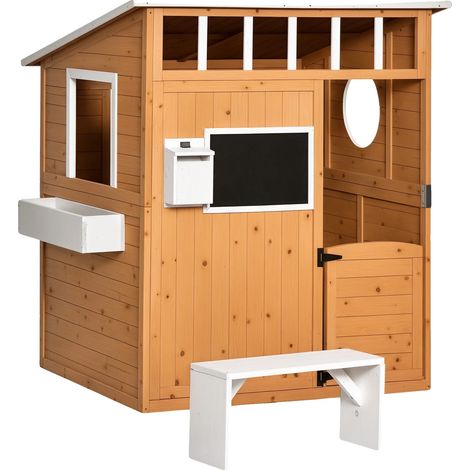Maison de jeu en bois, Boîte aux lettres, Bac à fleurs, T0002-01-11321 (1/2)