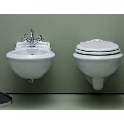 Sanitari Jubileum sospesi cm.55 con sedile softclose di Ceramica (1/3)