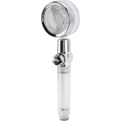 Pommeau de douche LED, 3 couleurs changeantes, pulvérisateur filtré à température contrôlée avec interrupteur de pause (1/5)