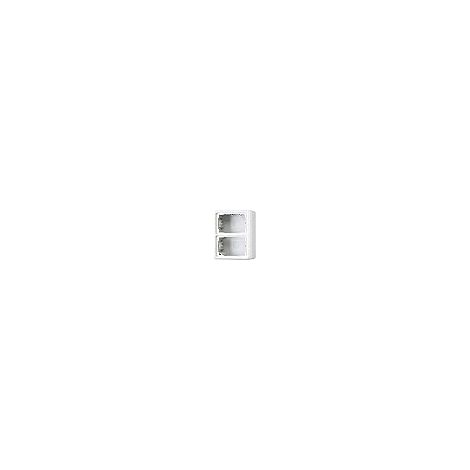 Jung cd500 - Caja doble superficie 152x81x35mm blanco alpino