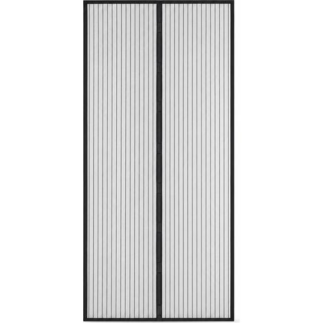 Magnetic Insect Screen Curtain without Drilling Bedroom Black 80x210 cm (1/5)