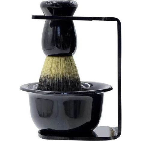 Razor Stand, Convenient and Portable Acrylic Shaving Brush Stand, Fashion Shaving Brush Holder for Men, Beard Trimmer Bowl Set (1/5)