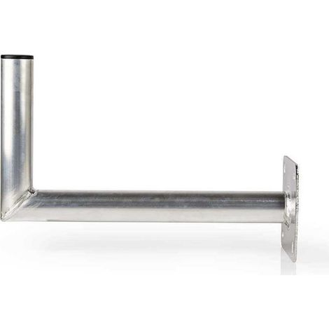 Soporte de pared para satelite distancia a la pared 450 mm diametro de la abrazadera 50 mm tamano maximo del disco 100 cm aluminio plata
