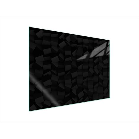 GLASSCHUTZPLATTE FÜR HERD 70x52 SCHWARZ (1/5)