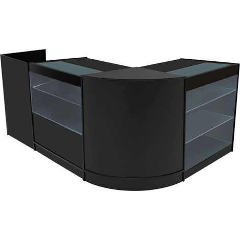 Black Shop Counter Set Vega LED Light K900 C900 CM60 TB60 90cm (1/5)