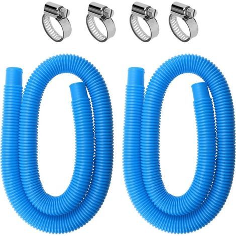 2 Pcs Tuyau Piscine 32mm,Longueur 150 cm,pour Piscine Hors sol Accessoires Tuyau de Rechange,pompe de filtration et systèmes d'eau salée- OUYLAF (1/4)