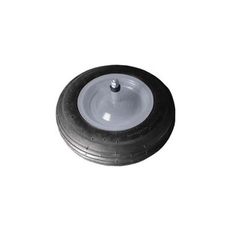 RUOTA PER CARRIOLA GOMMA PIENA PERNO MM.12X210  perno mm.12x210, interasse mm.150    ALTE