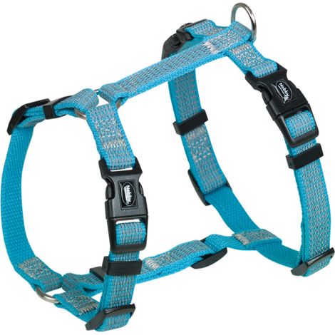 Nobby Hundegeschirr Full Reflect S-M hellblau Brustgeschirr (1/2)