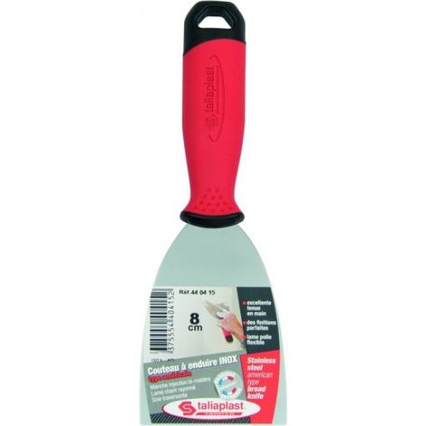 SOFOP TALIAPLAST - Couteau de peintre/à enduire type américain inox 8cm (1/3)