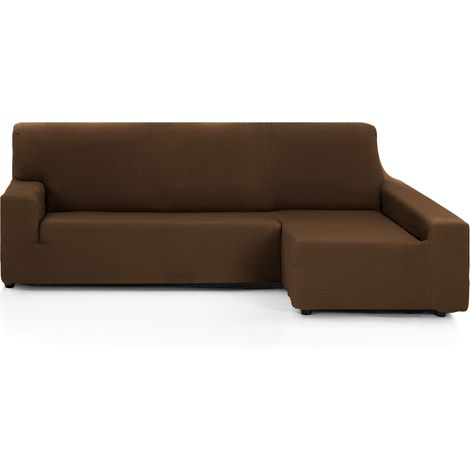 Housse élastique pour canapé accoudoir Droit, Tissu, Marron, 3 Places, 240-280 cm (1/5)