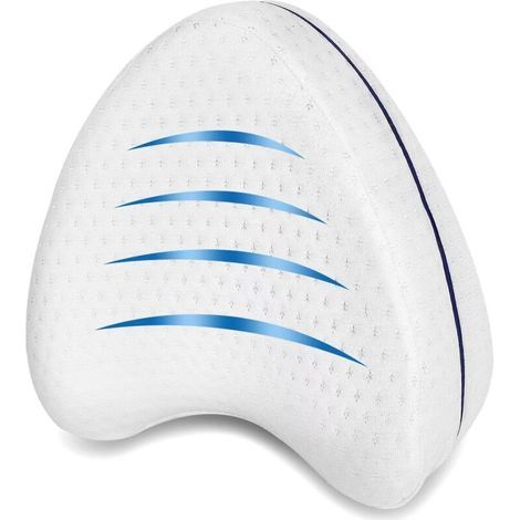 Perffi Knee Pillow for Side Sleepers I Orthopedic Leg Cushion for Pain Free Sleep I Ergonomic Positioning Pillow Memory Foam I (1/4)