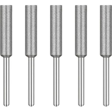Kettensägen-Schärfgerät, Diamant-Kettensägen-Schärfgerät, Schleifköpfe, Schleifstein für Kettensägen, 4 mm, für Kettensägen-Schärfgerät, 5 Stück