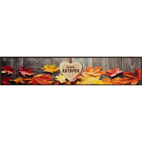 Tapis de cuisine lavable impression d'automne 60x300 cm velours (1/5)