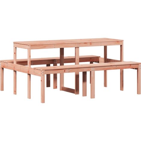 vidaXL Tavolo da Picnic 160x134x75 cm in Legno Massello di Douglas