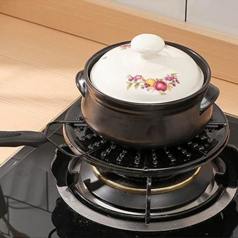 Diffuseur De Chaleur - Plaque Pareflamme Pour Cuisinière À Gaz - Pour Mijoter Uniformément - Diamètre 198 mm (1/4)