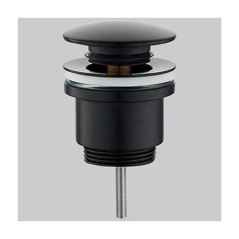 PILETTA CLICK CLACK TONDA NERA  1 1/4     MADE IN ITALY