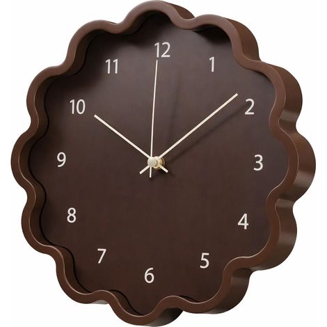 UHR, BLUMENFORM, GRÖSSE: 300X300X45MM, GEWICHT: 530 GRAMM, 3 SORTIERTE FARBEN: OFF-WHITE, BRAUN UND ALT-ROSA. JEWEILS IN EINER FARBDISPLAY-BOX.