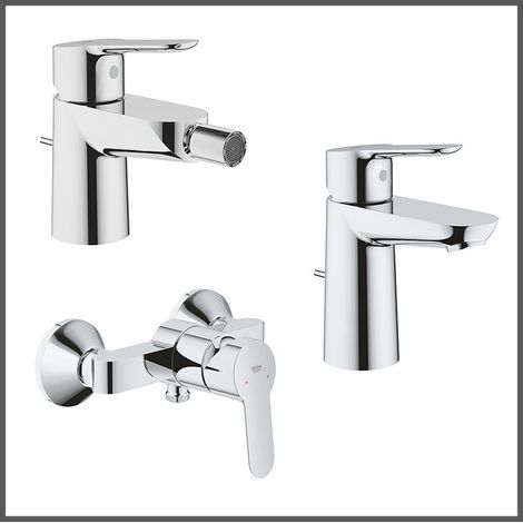 Tris di Miscelatori GROHE per Bidet + Lavabo + Doccia - Finitura Cromata (1/5)