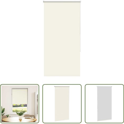 vidaXL Lichtschutz -  Verdunkelungsrollo Cremeweiß 65x175cm Stoffbreite 60,7 cm (1/5)