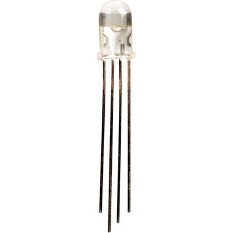 Kingbright LED bedrahtet RGB Rund 5 mm 1300 mcd, 3600 mcd, 900 mcd 50 ° 30 mA 1.9 V, 3.2 V