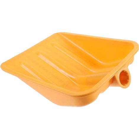 Tête de Pelle à Neige en Plastique Jaune Épaissie, Accessoire Extérieur pour Déneigement et Grattoir à Glace, Partie de Tête Large et Solide, Adaptée Nettoyage Neige Gel (1/5)