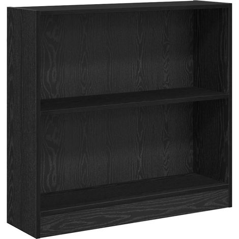 Maison Exclusive - Bücherregal Schwarz Eichen-Optik 80 x 24 x 76