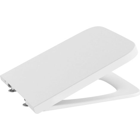 Tapa y asiento de SUPRALIT® para inodoro con caída amortiguada SQUARE INSPIRA - ROCA Color: Blanco mate (1/2)