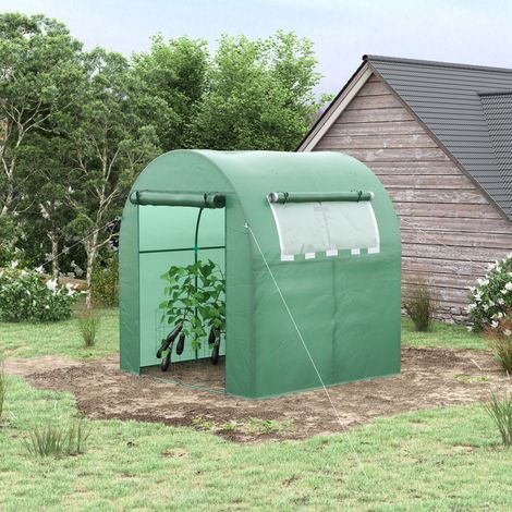 Invernadero de jardín con puerta enrollable 180x180 OKMYHOME (1/5)