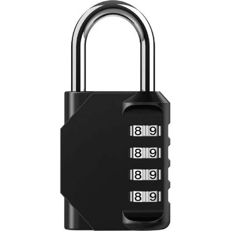 Candado de combinación de 4 dígitos - Candado de seguridad con combinación, Candado de combinación de 4 dígitos - Candado de seguridad resistente a la intemperie, Candado de combinación (1/5)