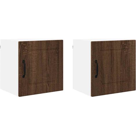 Meuble mural de cuisine,Armoire de cuisine 2 pcs Chêne brun 40 x 31 x 40 cm CFW37671 (1/5)