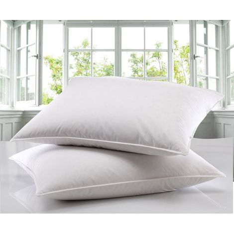 Supersoft Naturally Shredded Duck Feather and Down Pillow Pair