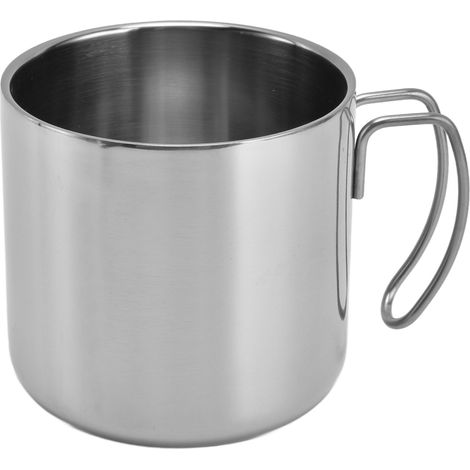400 ml Edelstahl-Kaffeebecher, robust und tragbar, ideal für Büro, Zuhause oder Restaurant, ohne Deckel. (1/5)