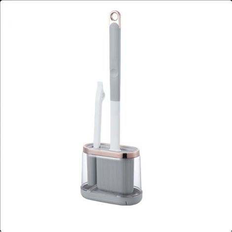 Brosse WC Brosses et supports de toilette Accessoire de salle de bain idéal pour caravane et camping car Laisse le sol de la salle de bain transparent pour le