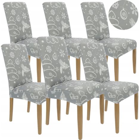 COPRISEDIA ELASTICO GRIGIO CON MOTIVI NATALIZI [21DM3] (1/5)