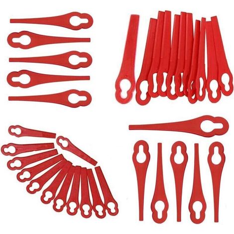 Packung mit 150 Ersatzklingen aus Kunststoff für Heckenscheren und Rasentrimmer – Kompatibel mit gängigen Modellen (1/5)