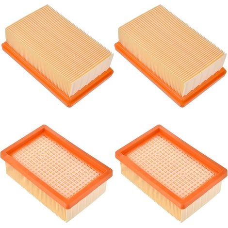 Lot de 4 filtres wd6p aspirateur WD5, WD4, MV4, MV5, MV6, WD6 Premium aspirateur eau et poussière (1/5)