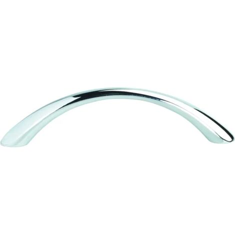 POIGNEE ZAMAK 1/2 LUNE 128MM CHROME